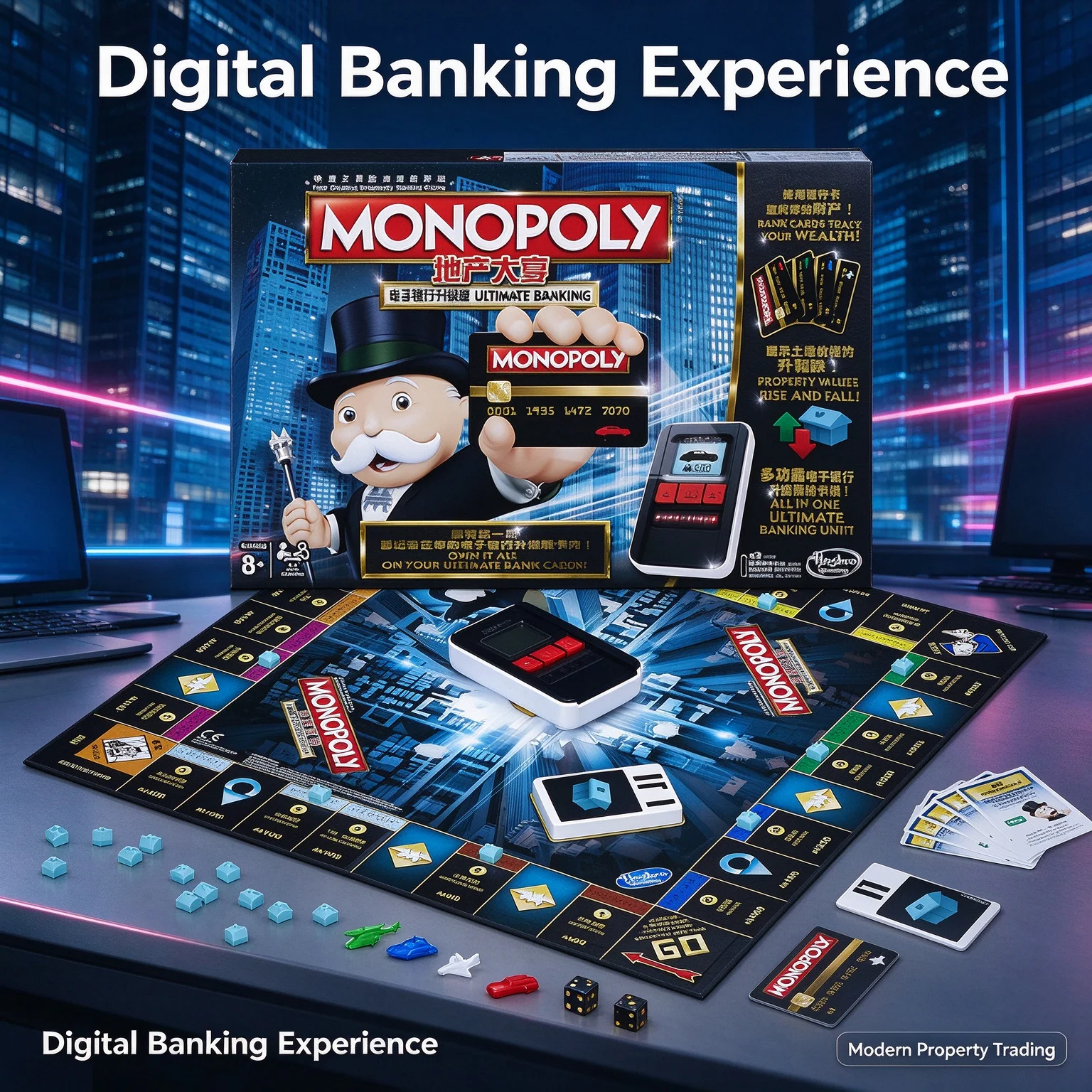 ハズブロ モノポリー アルティメット バンキング ボードゲー - Hasbro Game Monopoly のレビューと価格