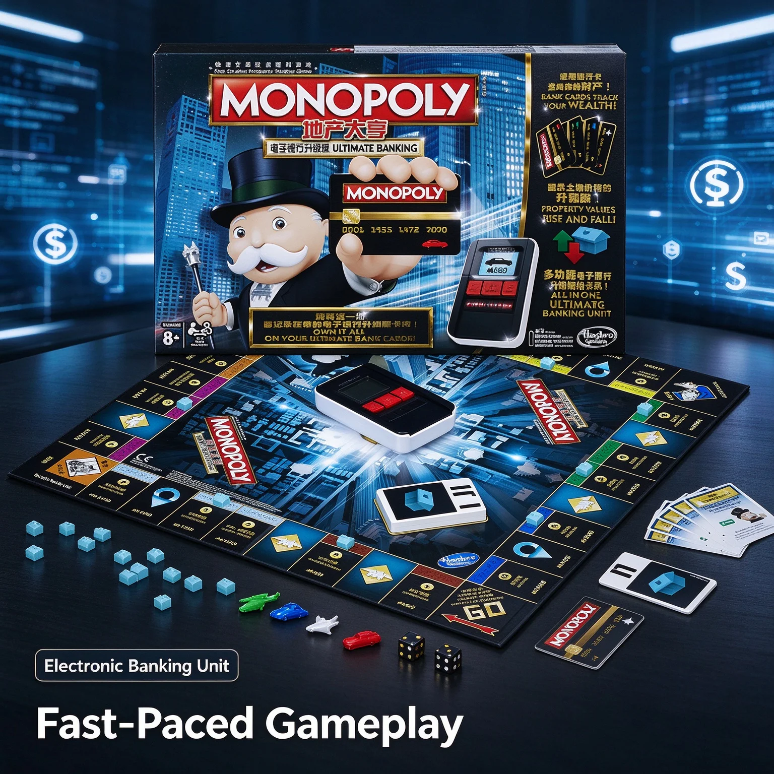 ハズブロ モノポリー アルティメット バンキング ボードゲー - Hasbro Game Monopoly のレビューと価格
